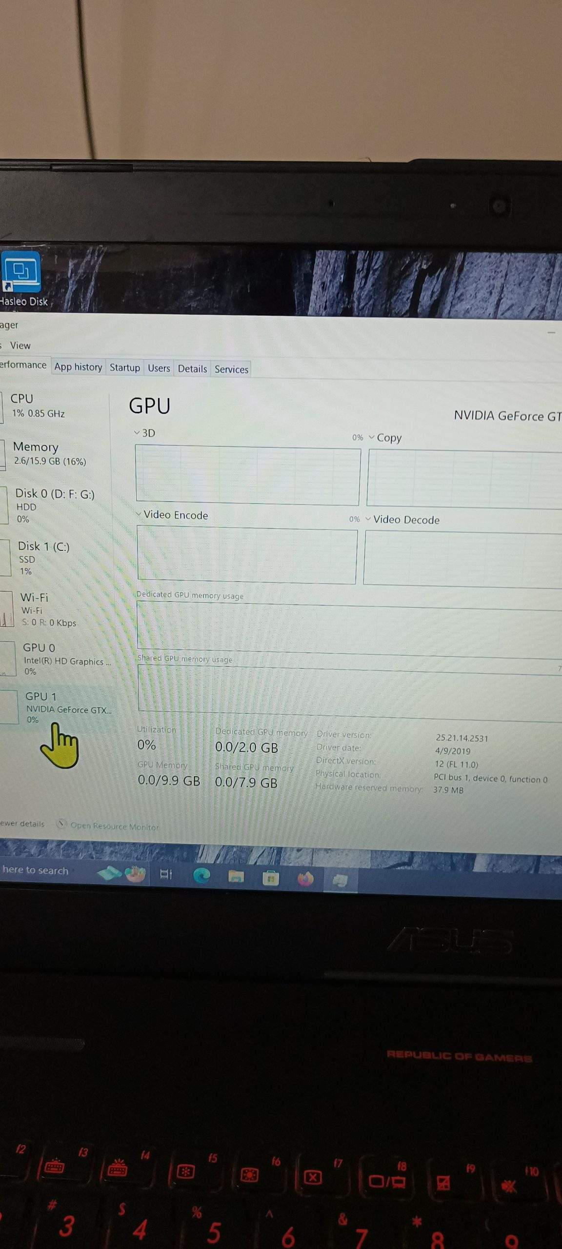 ASUS ROG Core i7 4th Gen 2GB NVIDIA 16GB RAM by Fahad Ali