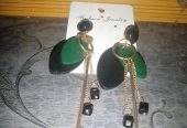 Beautiful entice jewellery in black and green colour by Muhammad Ahmed Ali