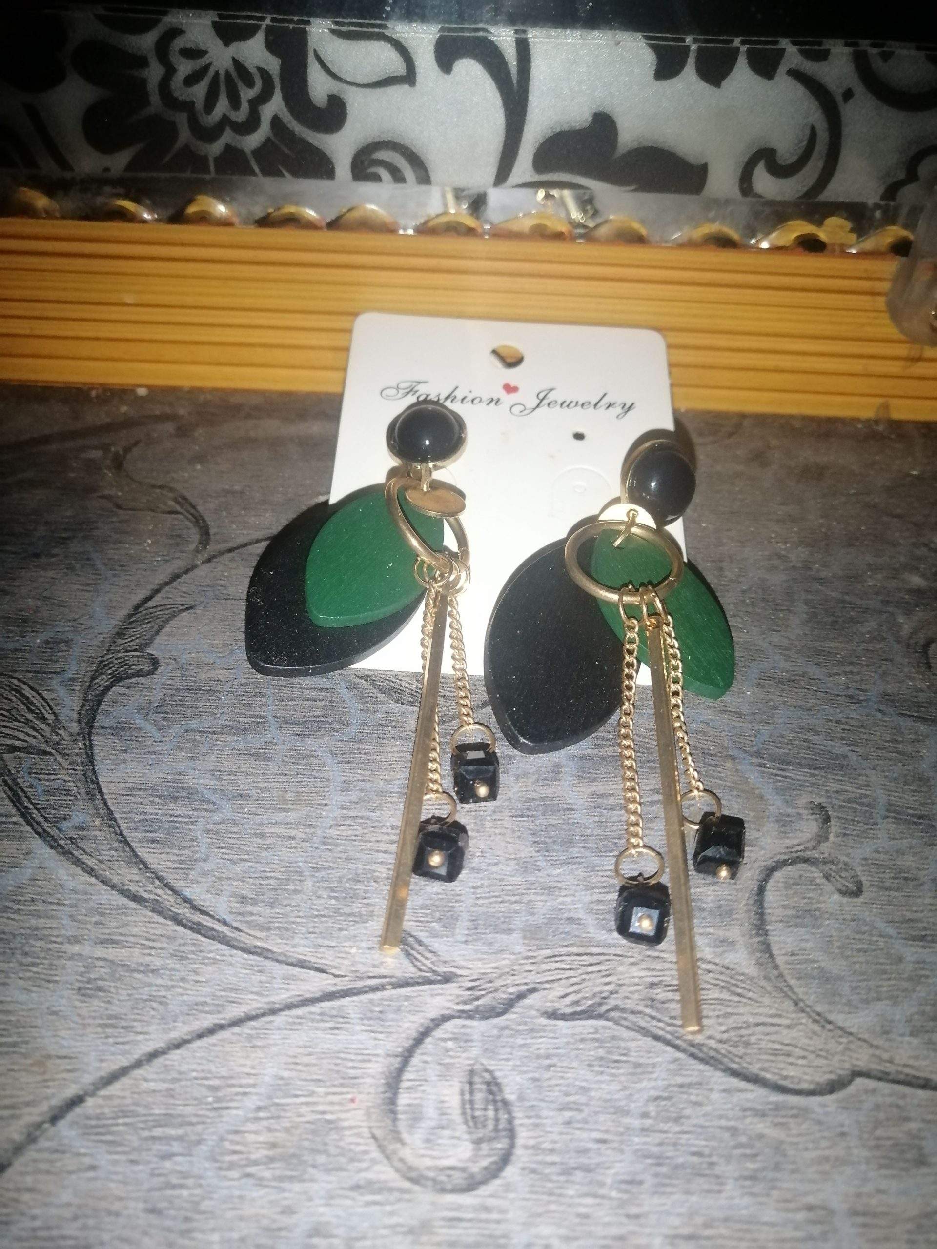 Beautiful entice jewellery in black and green colour by Muhammad Ahmed Ali