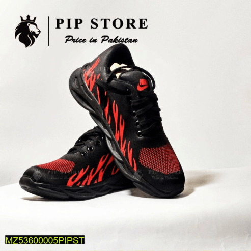 Men’s Rubber Comfortable Joggers, Red Fire by It’s Honey