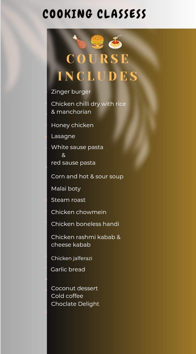 Baking and cooking classess by Saadiya Adeel