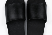 Black Camel Tessel Slide Slipper For Men by Waleed Hassan
