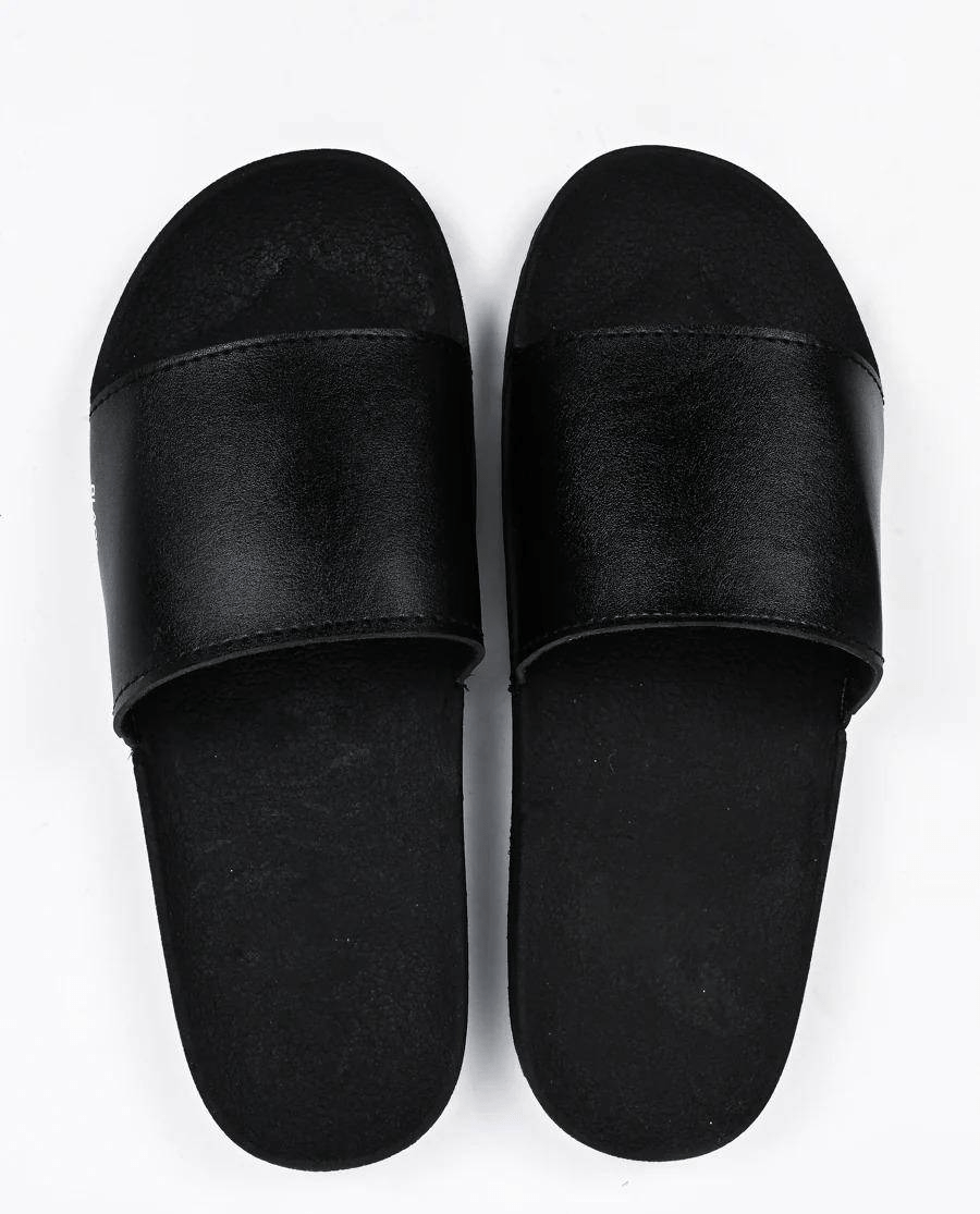 Black Camel Tessel Slide Slipper For Men by Waleed Hassan
