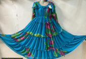 1 PCs women’s stitched chiffon printed suit by Hooriya Baloch