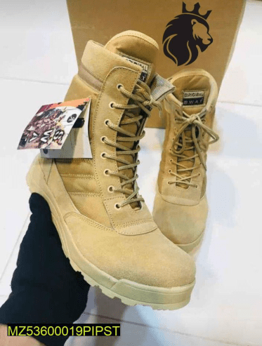 Army shoes by Qayyoom Jutt