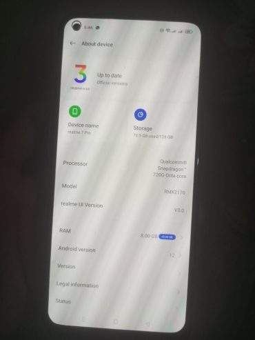 Realme 7 pro 8gb+5gb ram 128gb rom with original charger and box 10/9. by Mr Shakir