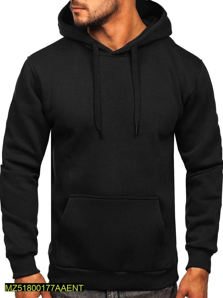 Men’s Black Fleece Hoodie Sweatshirt 😍 by Unique Secret