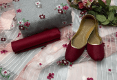 4 PCs women’s unstitched khaadi net Embroidery suit by Hooriya Baloch