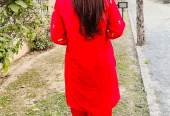 2 PCs women stiched linen fancy dress by ONE SHOT YT 6