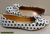 Women’s Rexine casual pumps by Muhammad Afaq