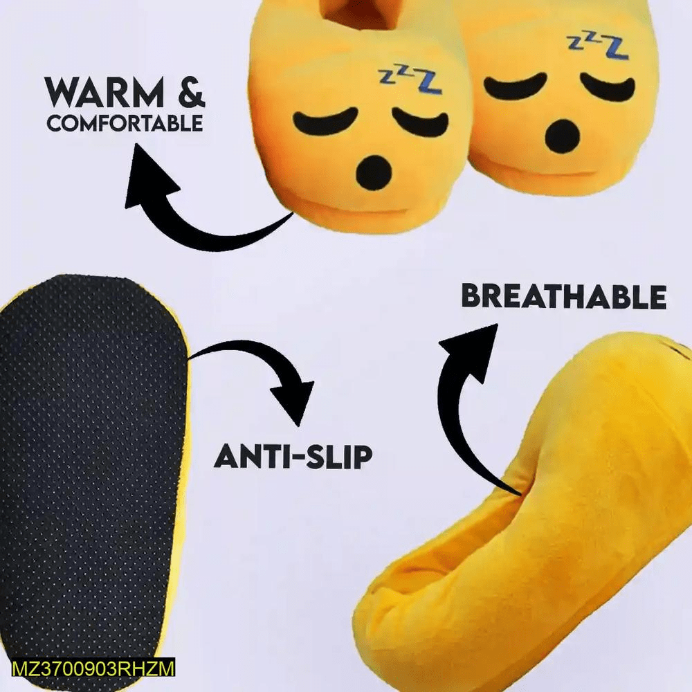 Women’s emoji slippers warm nd comparable by Hooriya Baloch