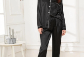 Women’s stiched silk sleepwear by Hooriya Baloch