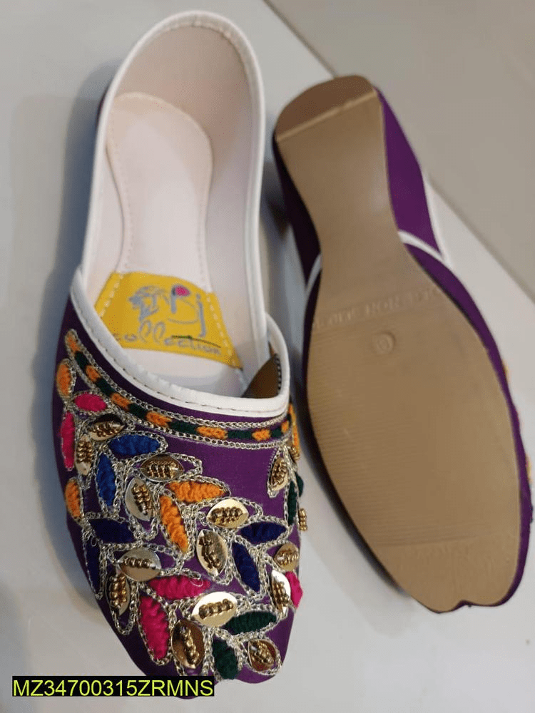 women’s funcy embroidered khussa by Cute Khan