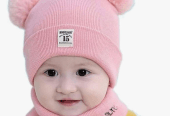 Kid’s Wool Plain Cap With Neck Warmer … Free home delivery by Muhammad Maqbool