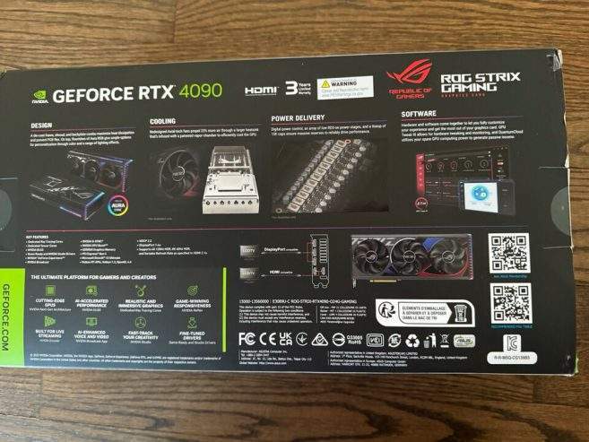 For sale ASUS ROG Strix GeForce RTX 4090 OC 24 GB GDDR6X by Fayaz Ahmed Khan