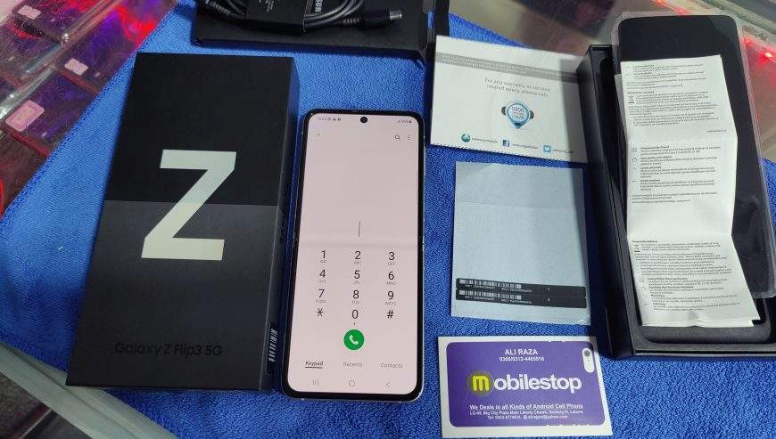 Samsung Galaxy Z Flip3 Dual sim , just One Pin Dott , Official PTA app by Ali Raza