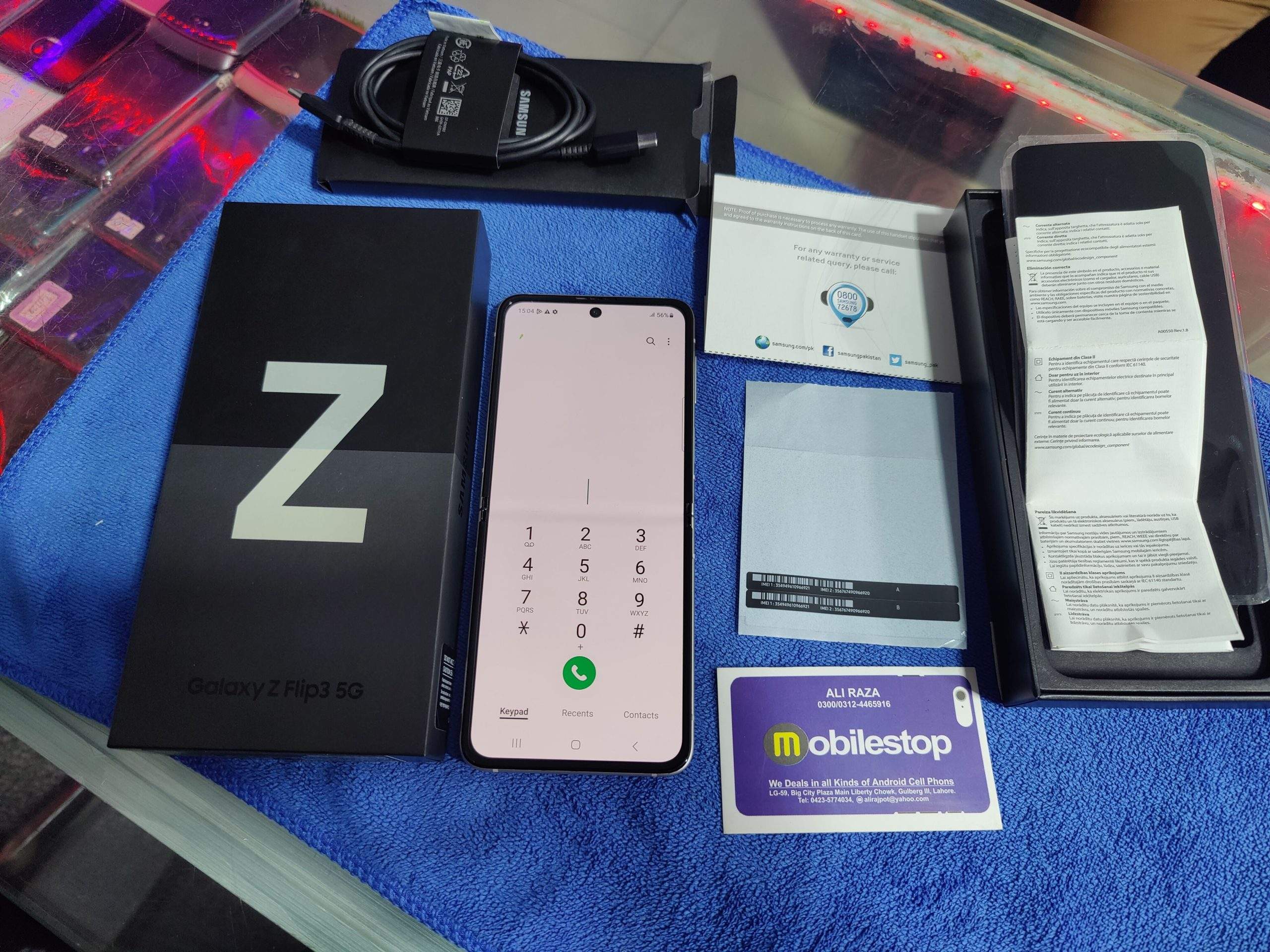 Samsung Galaxy Z Flip3 Dual sim , just One Pin Dott , Official PTA app by Ali Raza