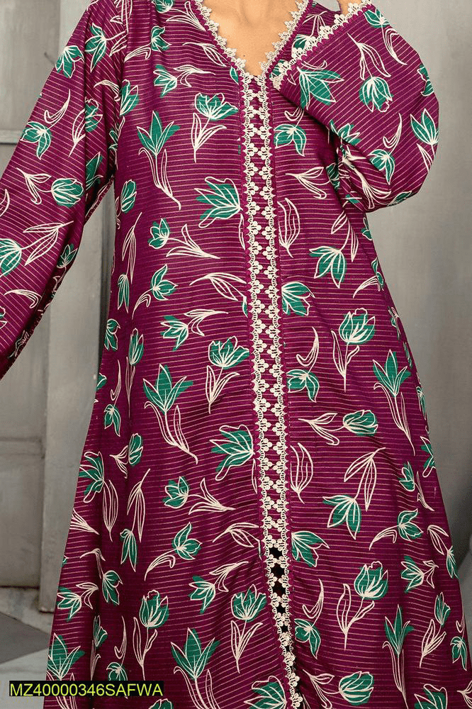 2 pcs woman’s Unstitched masuri printed suit by Syed Hasnain Shah
