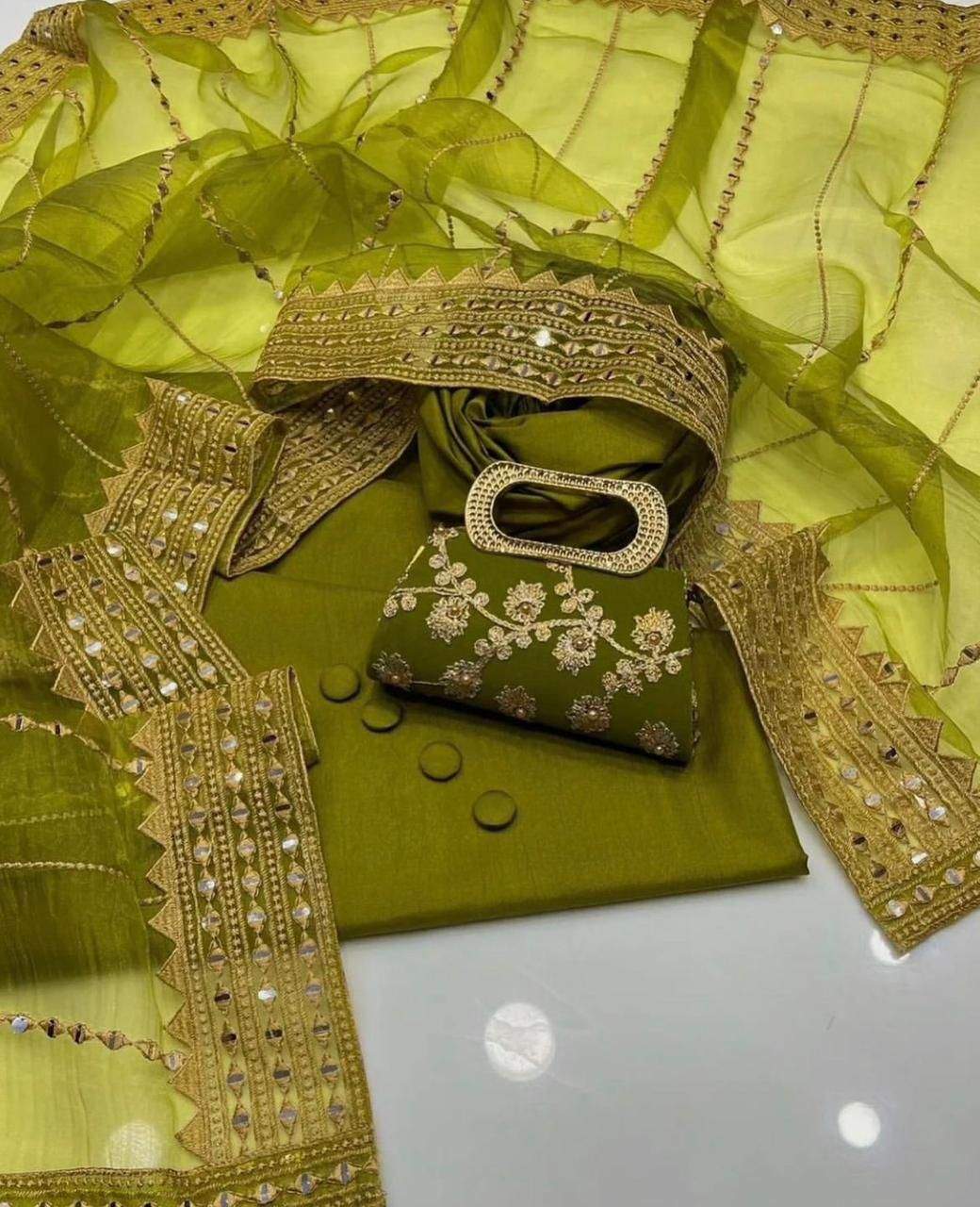 Organza 3 piece by Hanzala Khan