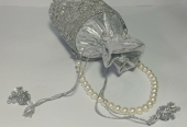 Bridal Fancy Bucket Clutch by Zohanali Ali