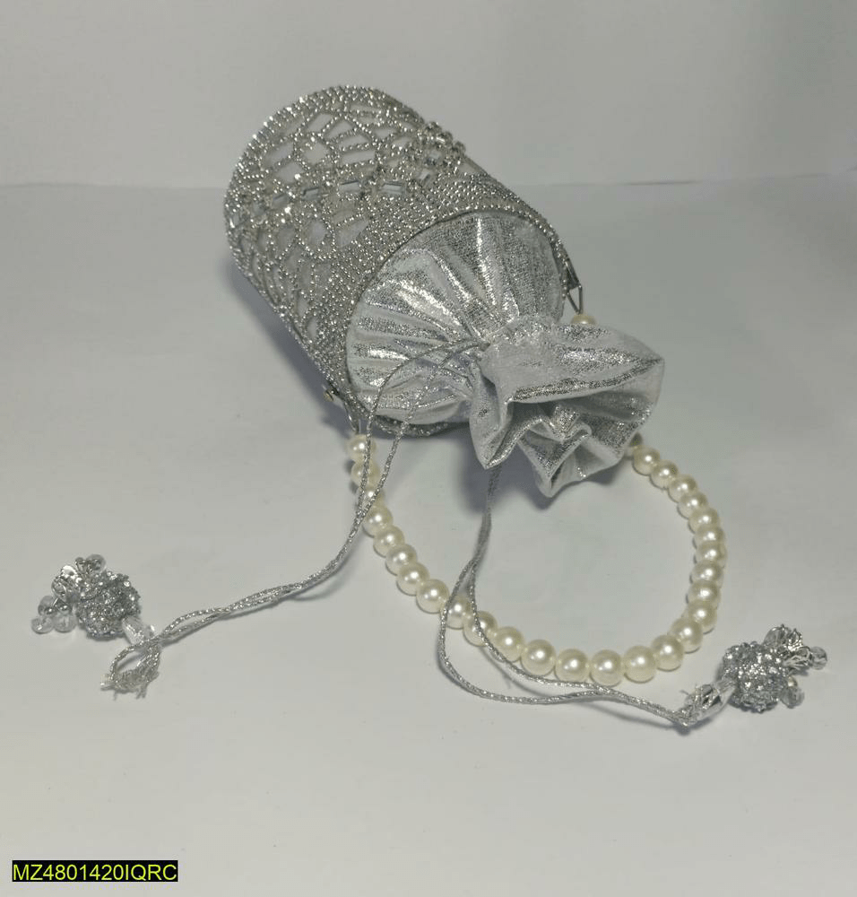 Bridal Fancy Bucket Clutch by Zohanali Ali