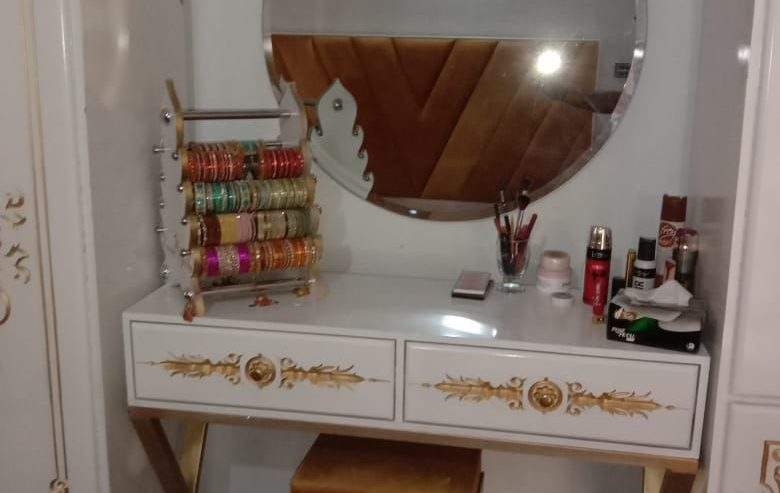 Bed set / Almira / Side tables / shoe rack / Dressing table by Kamal Basha