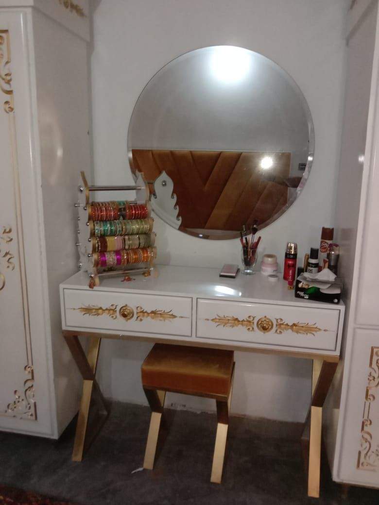 Bed set / Almira / Side tables / shoe rack / Dressing table by Kamal Basha