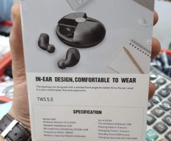Q9a Bluetooth 5.0 Tws Earbuds, Built In Micro Phone Hd Call, Original by Sagheer Abbas