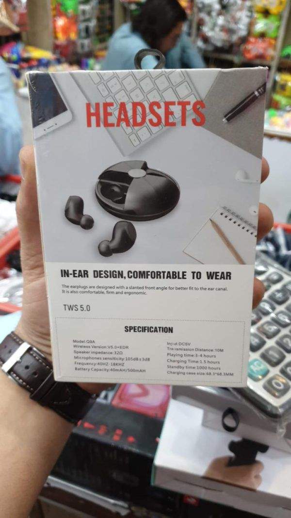 Q9a Bluetooth 5.0 Tws Earbuds, Built In Micro Phone Hd Call, Original by Sagheer Abbas
