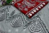 Kathan mirror work 3 piece by Hanzala Khan