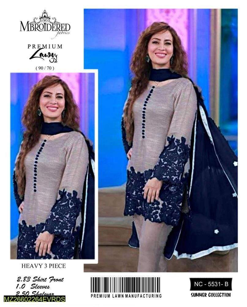 3 piece Lawn wandering dress by Farming With taste vlogs