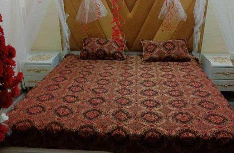 Bed set / Almira / Side tables / shoe rack / Dressing table by Kamal Basha