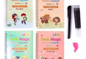 4pice set magic practice copybooks for kids by M. Bilal