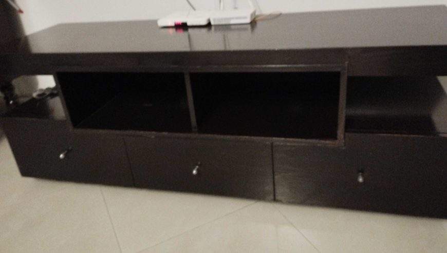 Wooden console by Kanwal Abbas