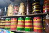 Best Quality Dholak or Dholki Black Sheesham Wood Carving by Pakistan Power tools