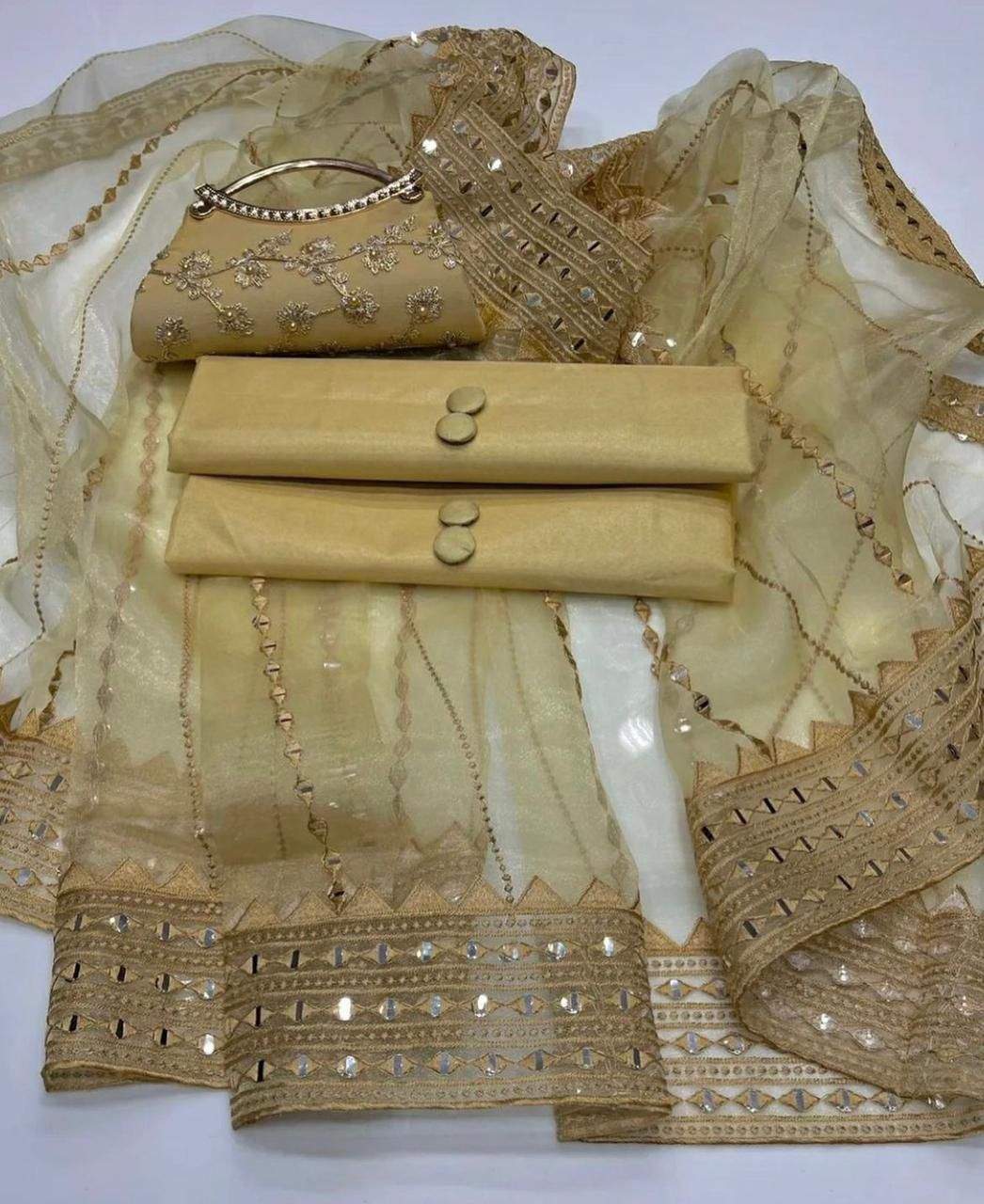 Organza 3 piece by Hanzala Khan