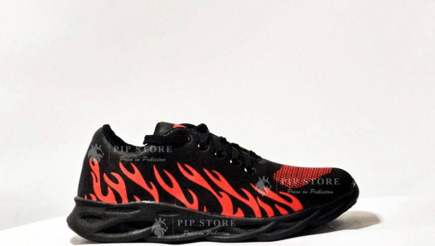 Men’s Rubber Comfortable Joggers Red Fire by Muhammad Ibrahim