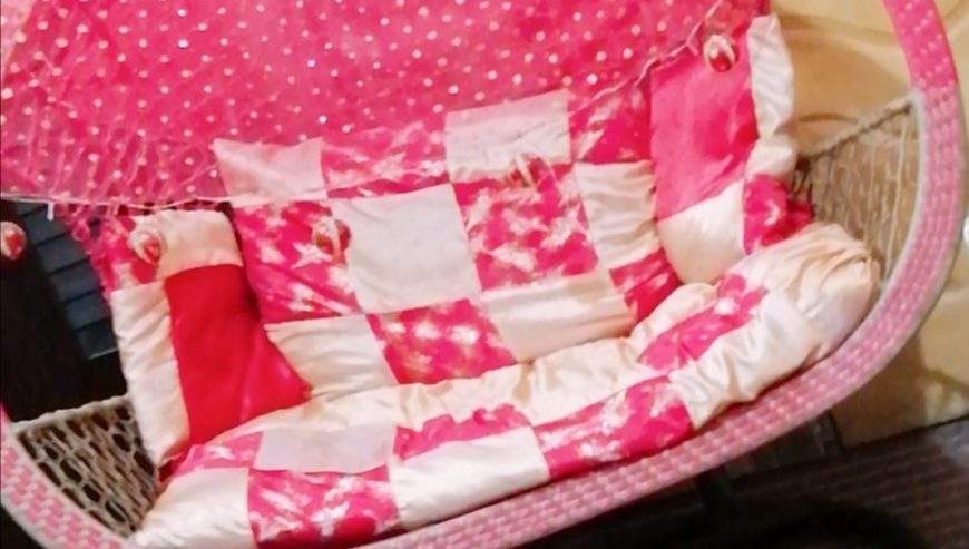 A double seat swing (Jhoola) by Eisha Khan