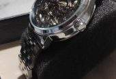 Rolex skeleton Automatic silver and black dial by Muneeb Asif