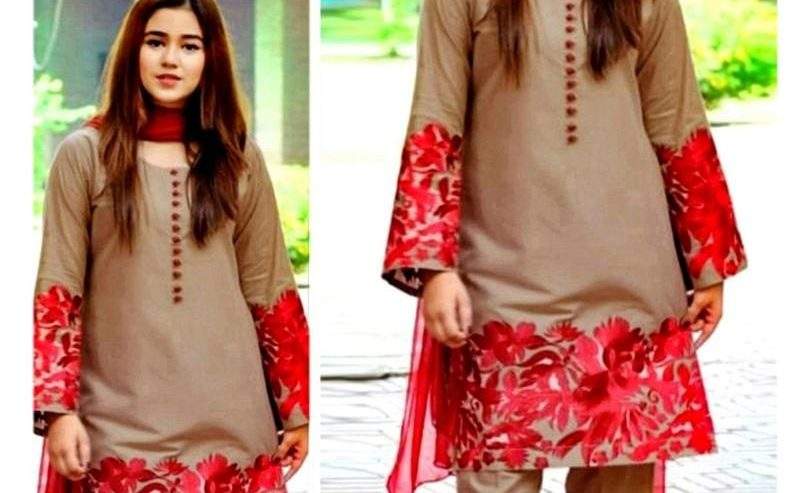 3 piece Lawn wandering dress by Farming With taste vlogs