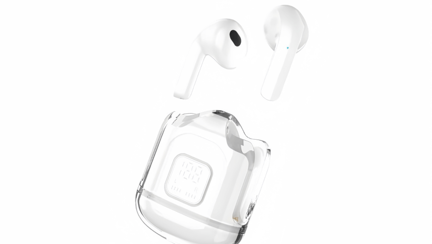 Air 31 Digital Display Case Earbuds by Yasrab Shopping