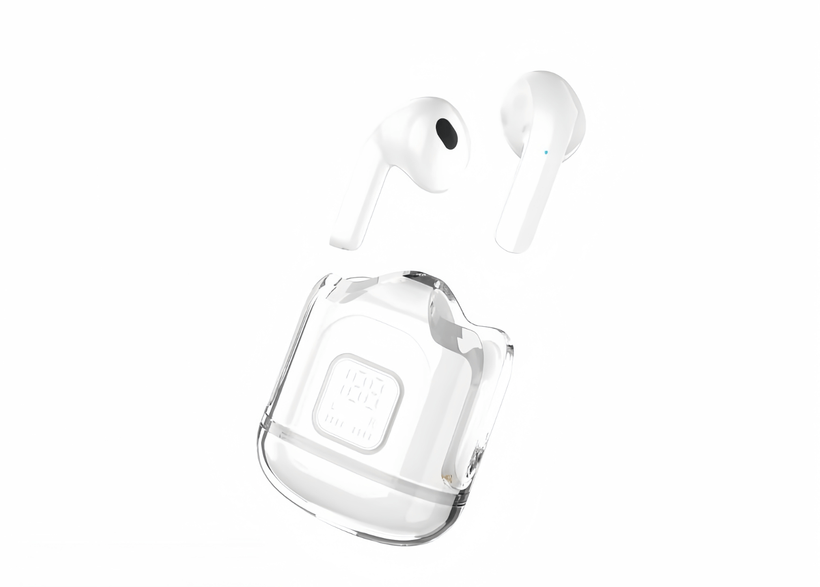 Air 31 Digital Display Case Earbuds by Yasrab Shopping