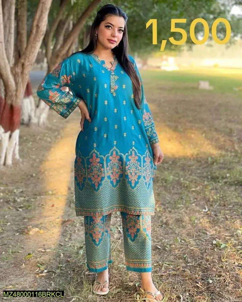 Woman stitched dress by Saghir