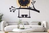 Beautiful bird design laminated wall clock with backlight by Syed Hasnain Shah