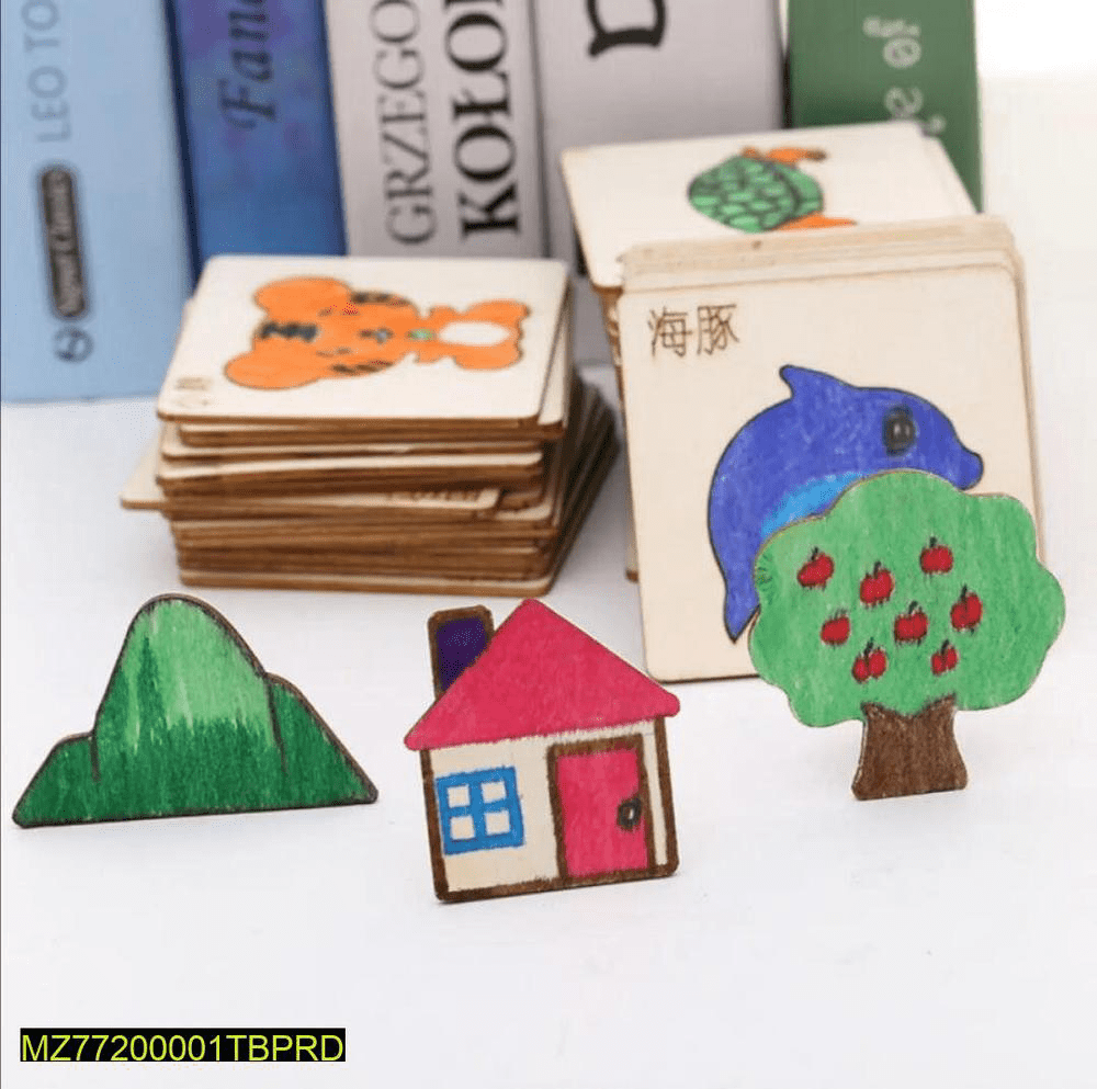 Wooden Stencils, Pack of 16 by Fakhra Qazi