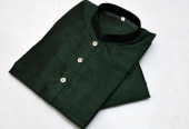 2 pcs boy stitched silk plain kurta and shalwar suit by Syed Hasnain Shah