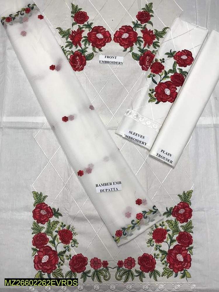 3 piece Lawn wandering dress by Farming With taste vlogs