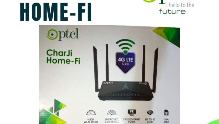 Ptcl Charji Home Fi Device with Sim by Ufone 4G Call Center
