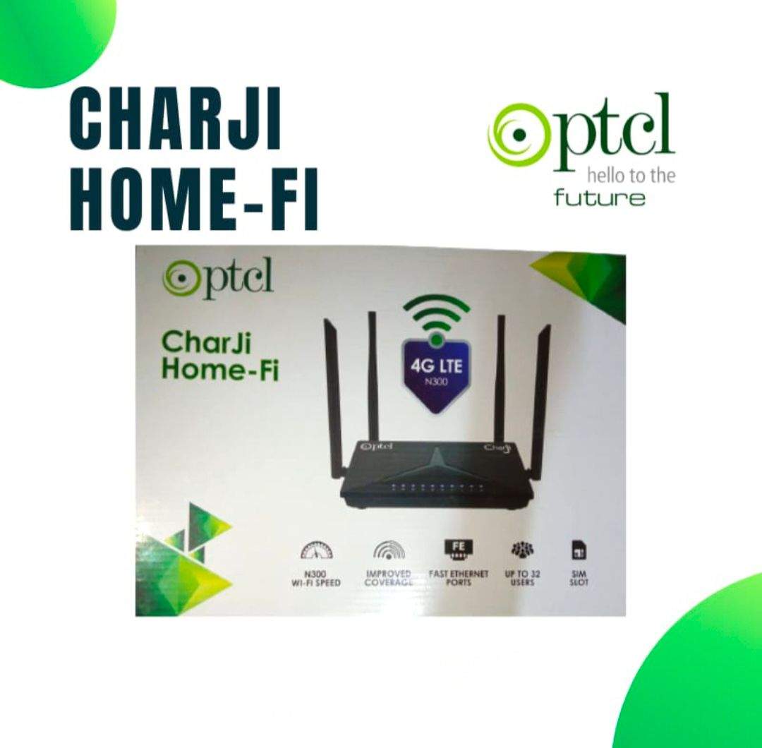 Ptcl Charji Home Fi Device with Sim by Ufone 4G Call Center