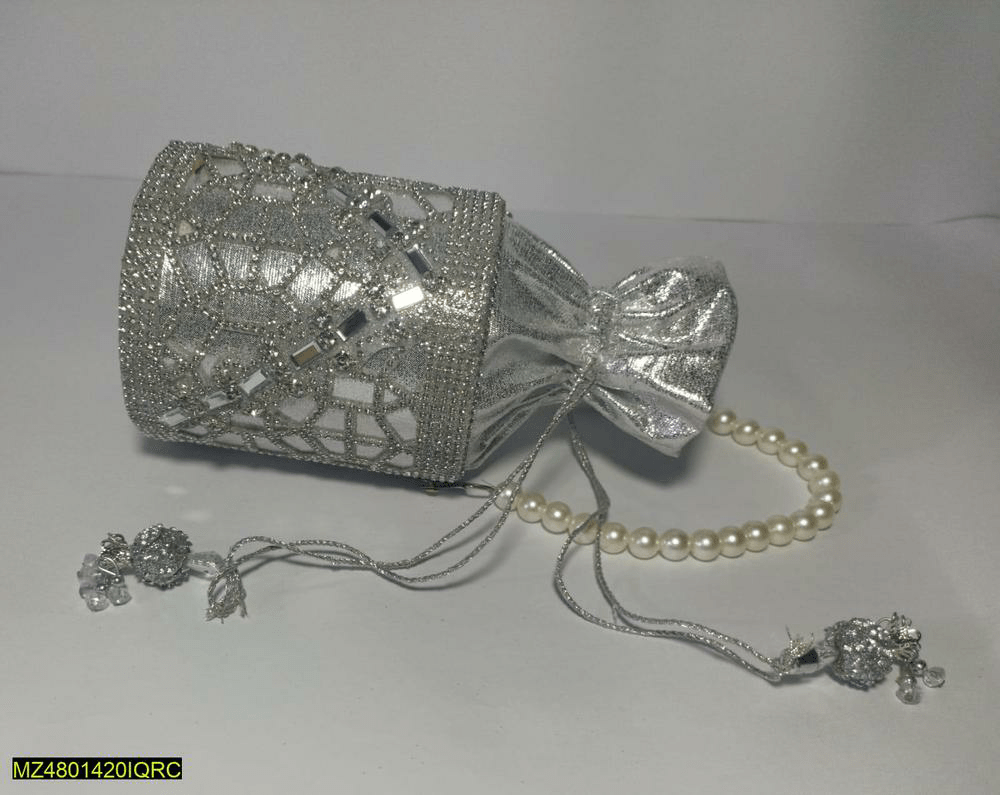 Bridal Fancy Bucket Clutch by Zohanali Ali